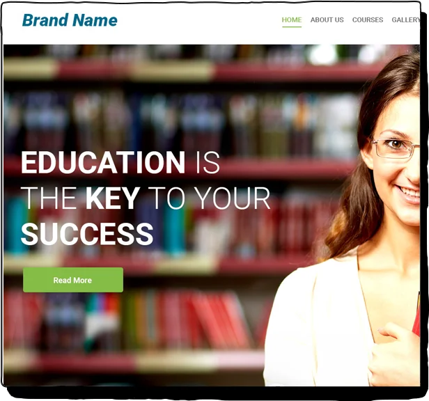 Education Website Free Landing Page