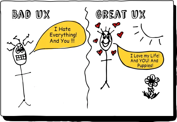 bad ux vs. great ux