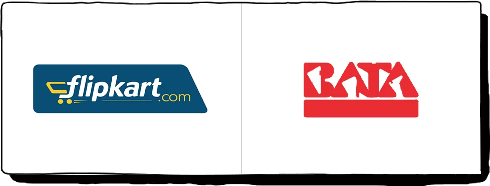 Flipkart and Bata logo