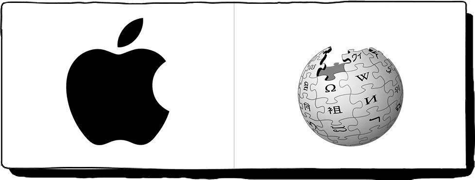 Apple & Wikipedia logo