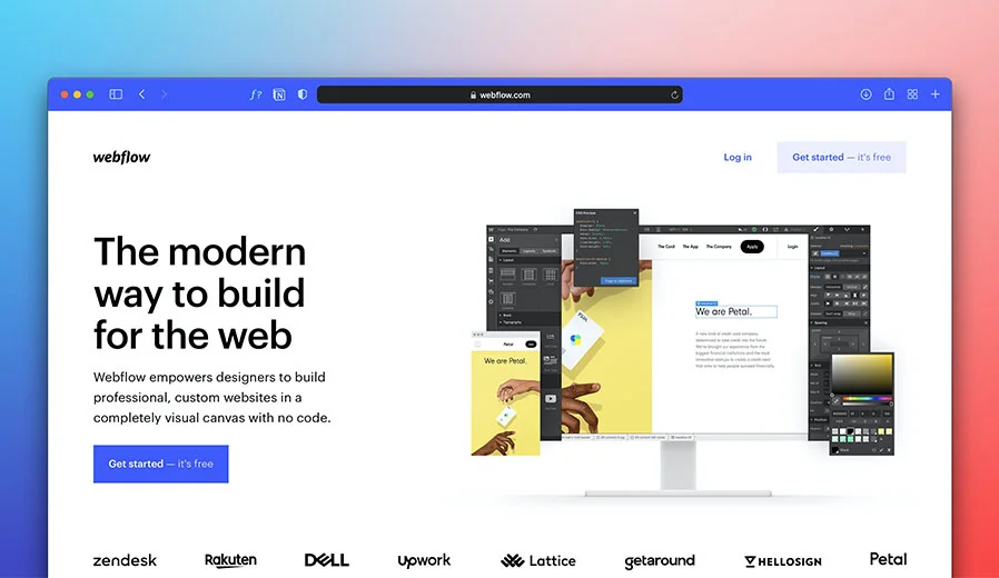 Webflow website