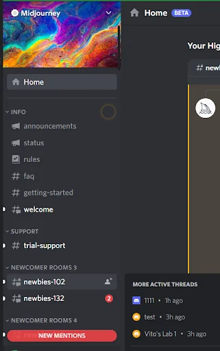 join any newbie's room