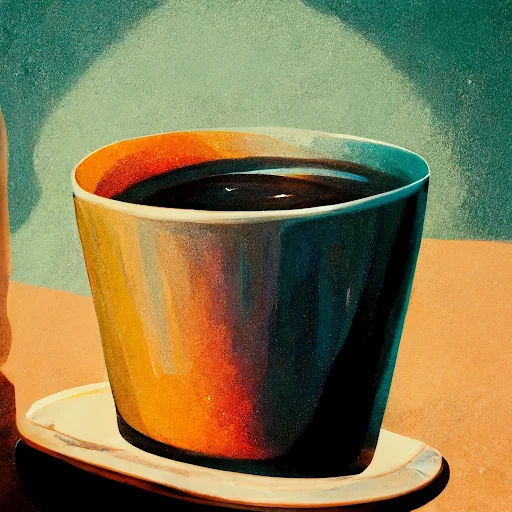 coffee painting